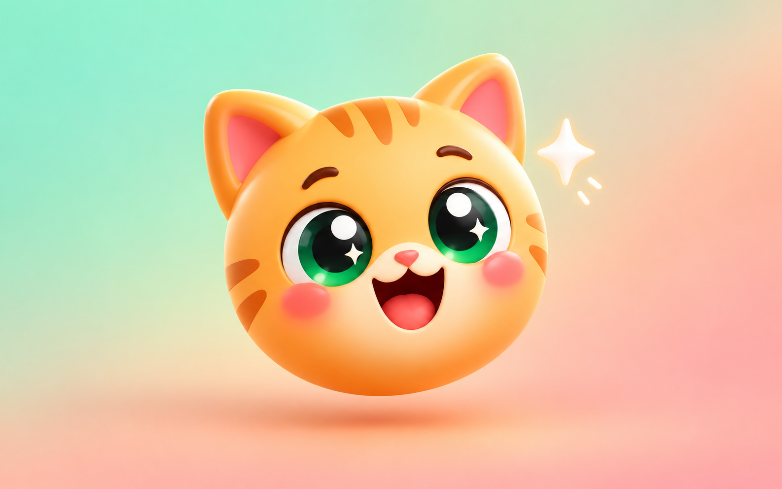 Kawaii Cat Emoji illustration